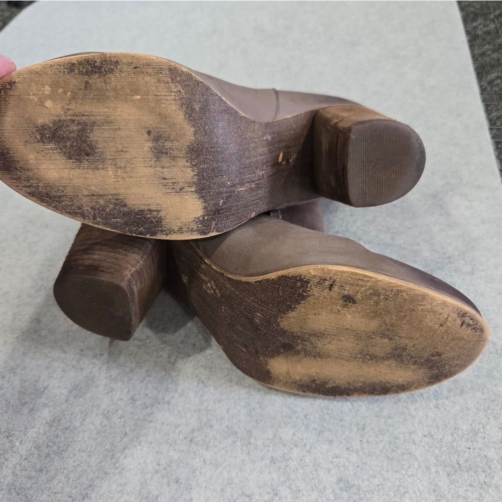 🐢 BP Trolley Ankle Booties in Tan Size 8.5 Tan Leather - Picture 3 of 11